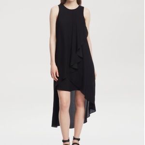 Kenneth Cole NWT Black Tiered High Low Dress 8